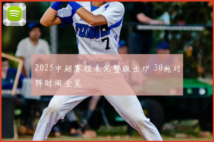 2025中超赛程表完整版出炉 30轮对阵时间全览