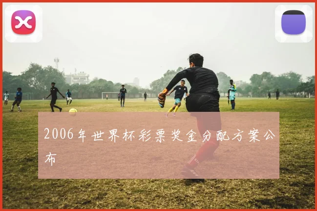 2006年世界杯彩票奖金分配方案公布